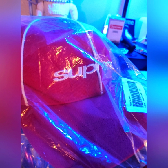Supreme Hat – Red with White Piping (Brand New) - Picture 1 of 3